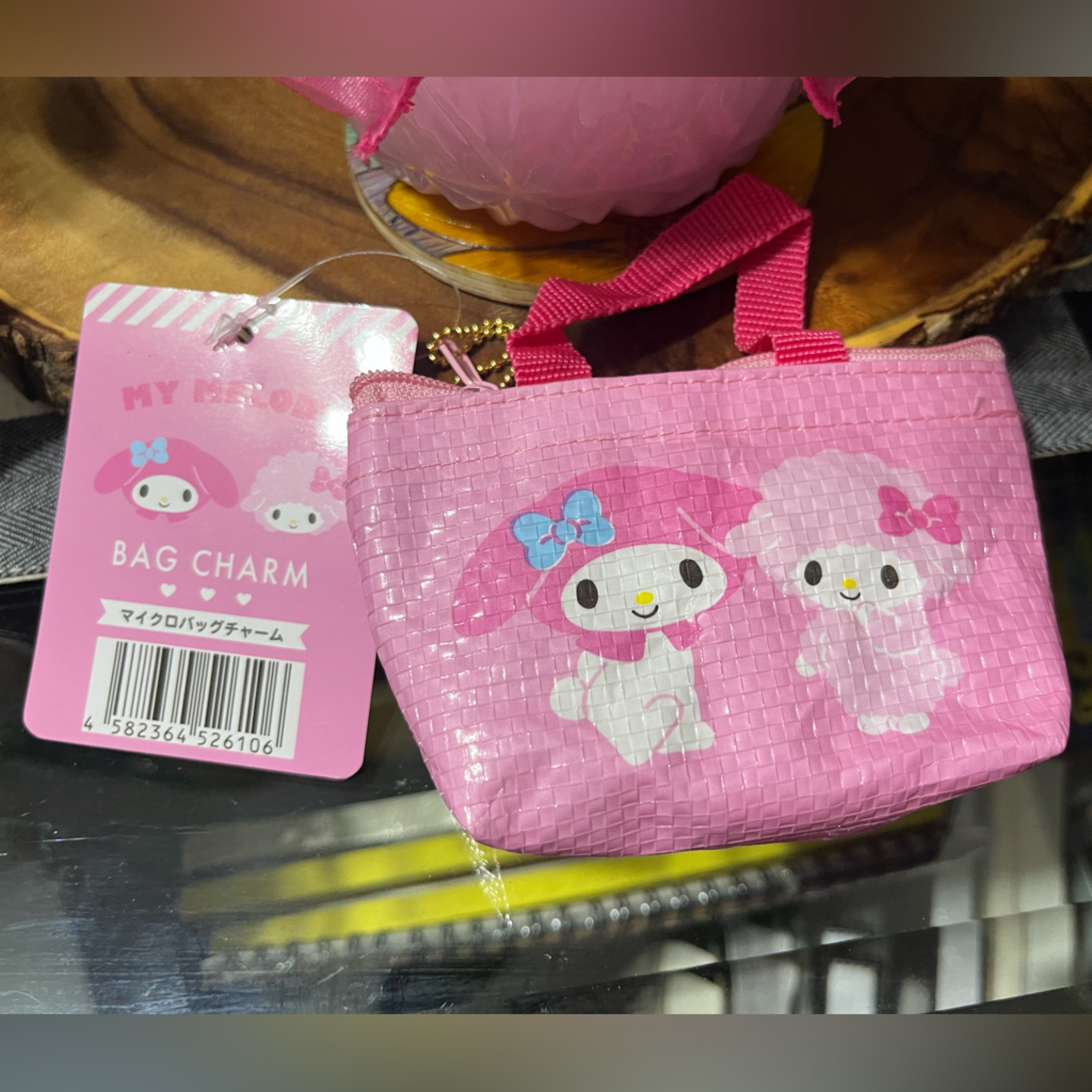 Sanrio My Melody Pink Mini Bag Charm New Nwt